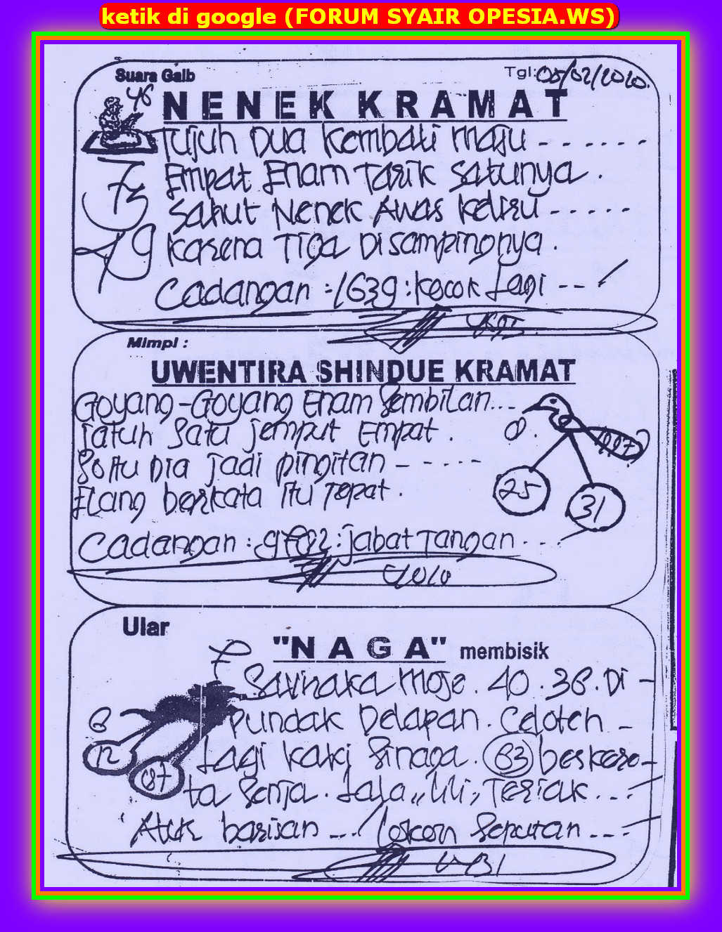 1 New Message Kode Syair Singapore 5 Februari 2020 Forum Syair Togel Hongkong Singapura Sydney