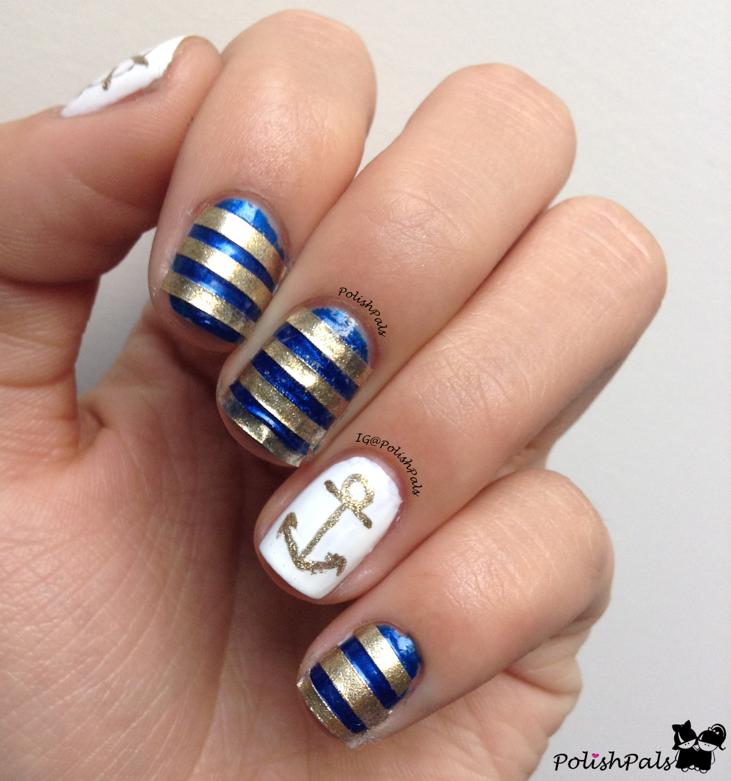 Polish Pals Nautical Nails