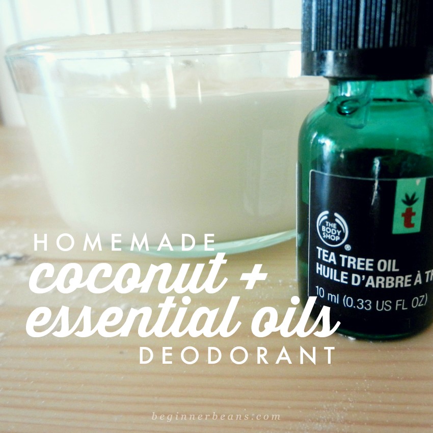 Trina Cress Grow life. Homemade Tea Tree and Coconut Oil Deodorant