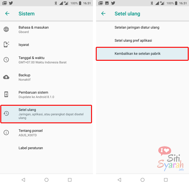 Android Tidak Bisa Factory Reset