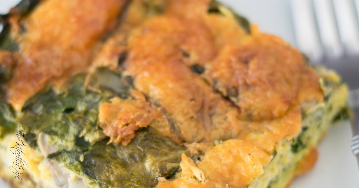 Sausage Mushroom and Spinach Breakfast Casserole Recipe The Kitchen Wife