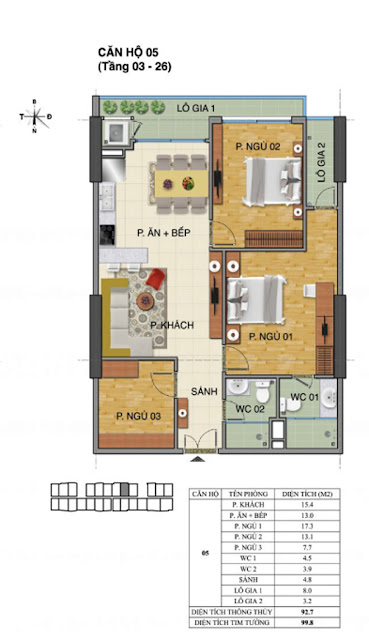 Căn hộ số 05 tòa nhà Trường Thành B- Tràng An Complex Căn hộ số 05 tòa nhà Trường Thành B- Tràng An Complex