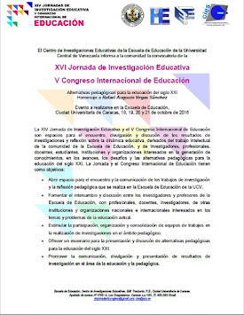 XIV Jornada de Investigación Educativa. Escuela de Educación UCV