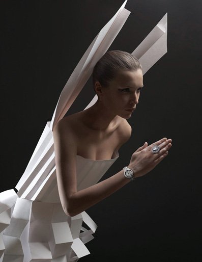 Alexandra Zaharova | Paper fashion dresses | Futuristic style
