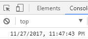 JavaScript console display of date.toLocaleString()