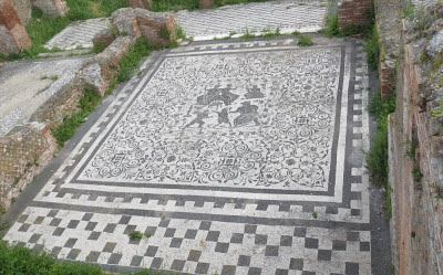 Mosaik in Ostia Antica