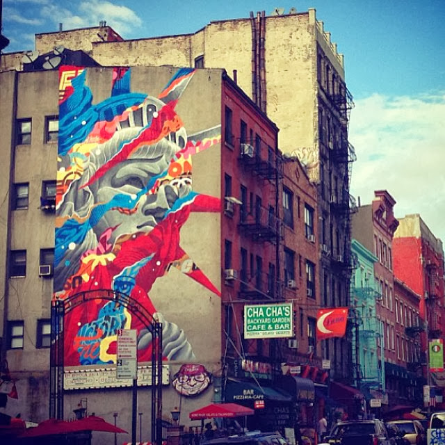 "Liberty" New Street Art By Tristan Eaton For The Lisa Project In New York City, USA. 2