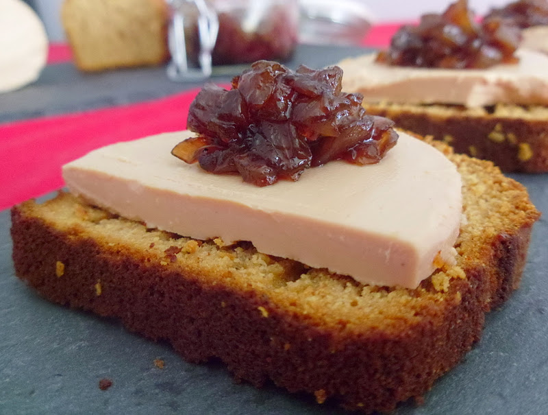 Toast Foie Gras Pain D'épice Confit D'oignon