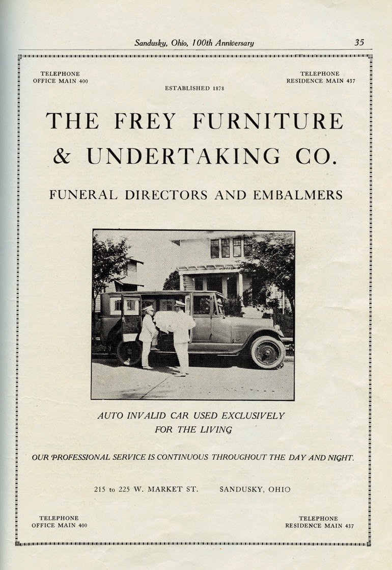 Sandusky History When Sandusky’s Funeral Homes Provided Ambulance Service