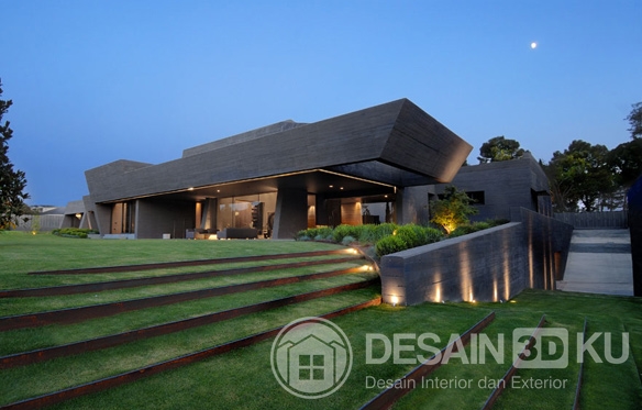 Model Rumah Minimalis Terkini Dengan Taman Yang Cantik