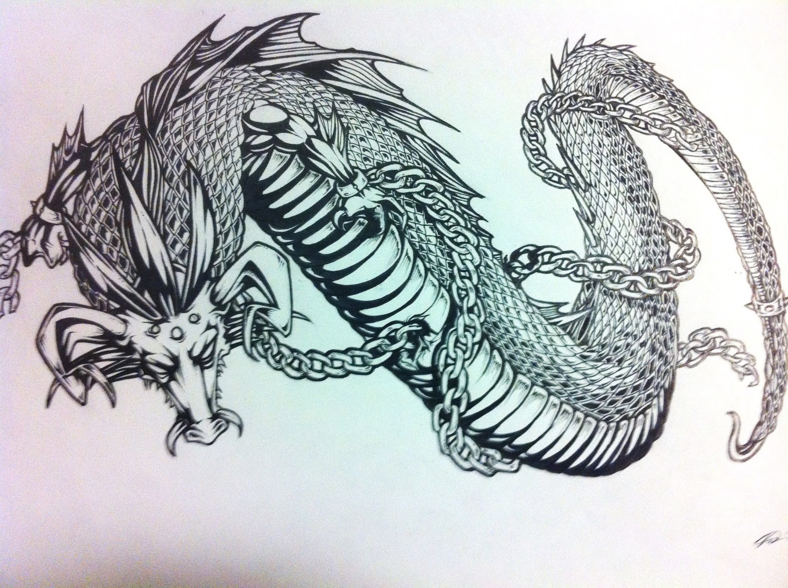 Левиафан эскиз тату