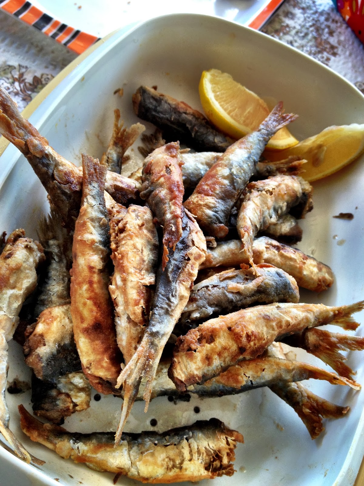 Sardines 2 ways charcoal and fried!