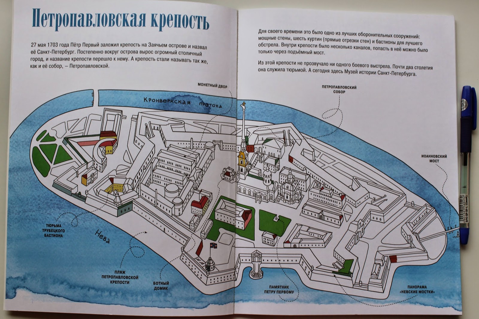 Петропавловская крепость бастионы их названия
