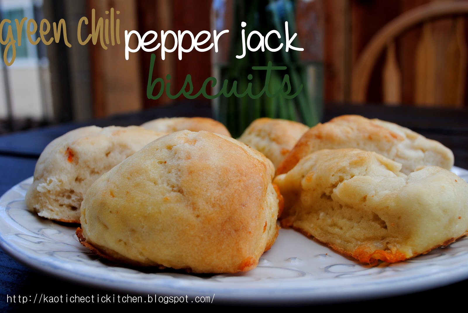 green chili pepper jack biscuits with sausage gravy