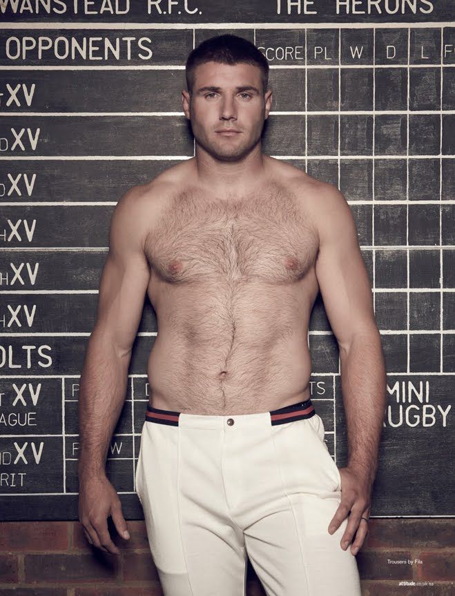 SHIRTLESS ATHLETES Rugby player Ben Cohen shirtless picture gallery