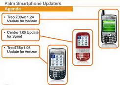 Firmware Updates for Palm Treo 700wx, Sprint Centro, Verizon Treo 755p