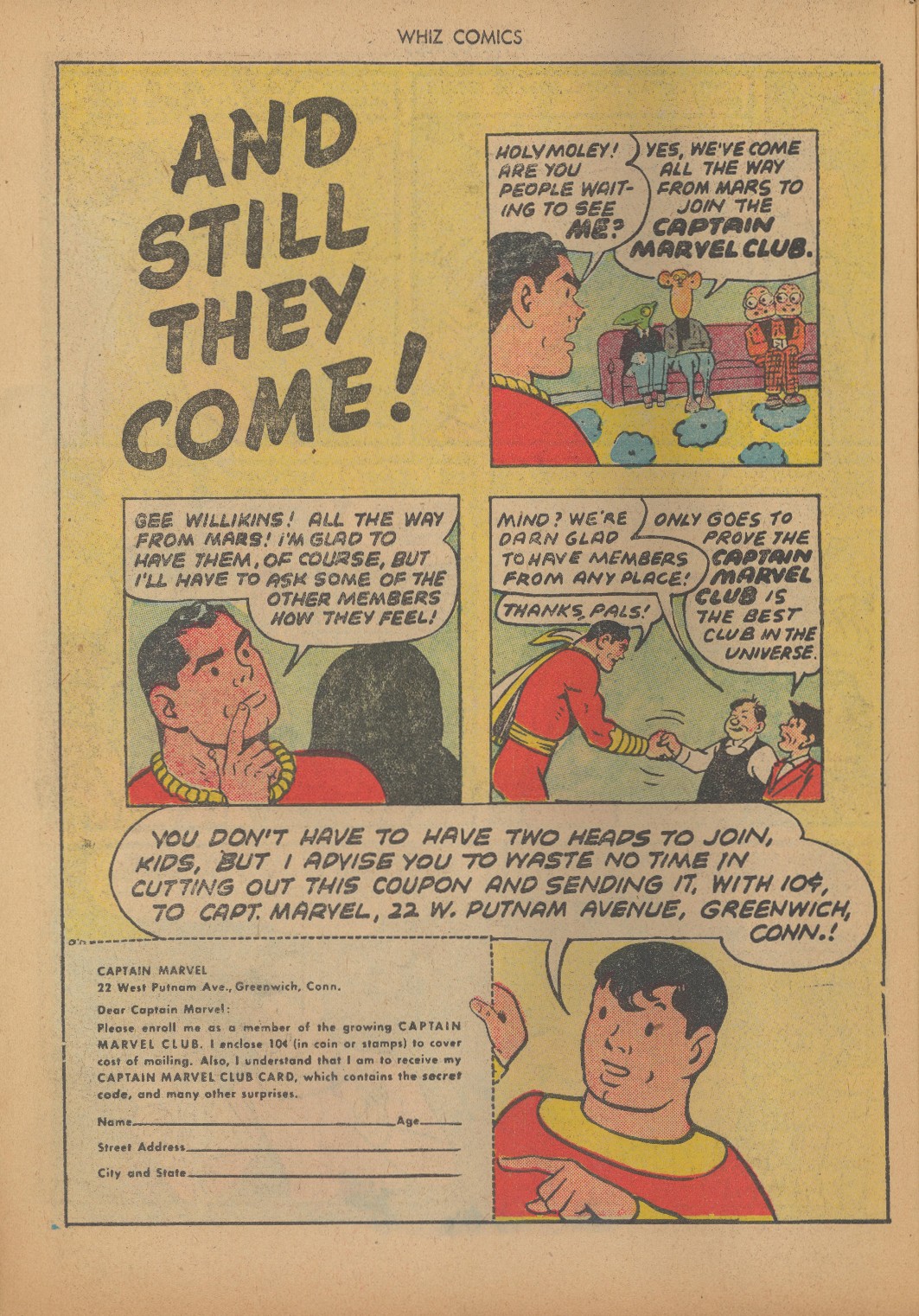 Read online WHIZ Comics comic -  Issue #53 - 13