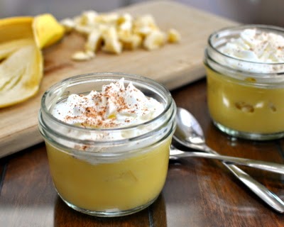 Banana Cream Pudding in Jar. One pudding recipe for pie, parfaits, pavlova and even (yummm) just plain with chopped banana.