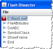 Herramientas para la ingeniería inversa de Adobe Flash.