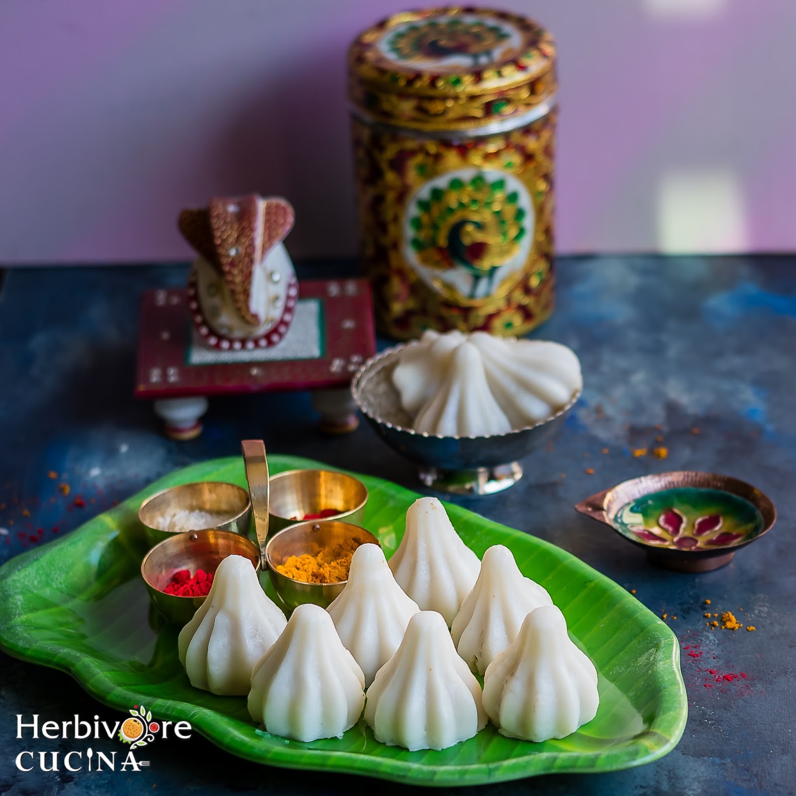 Herbivore Cucina Ukadiche Modak Steamed Rice Flour Dumplings