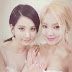 SNSD HyoYeon and SeoHyun greets fans from the backstage of the 2014 KBS Music Festival