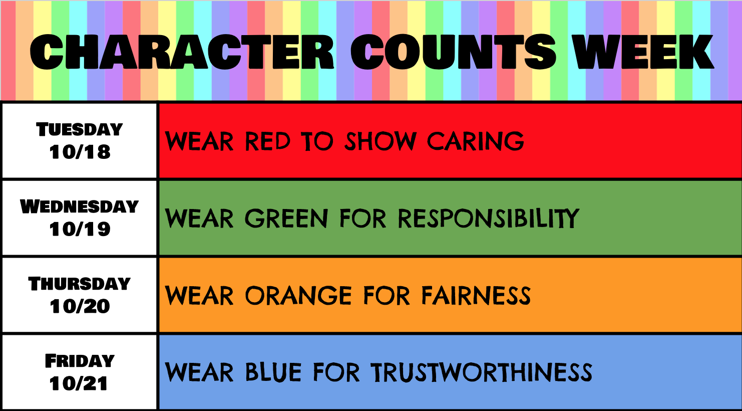 Mililani `Ike Elementary School Blog Character Counts Week!!!