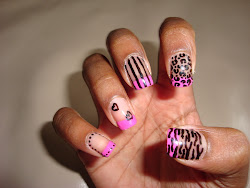 nail cheetah zebra match breathtaking imagery