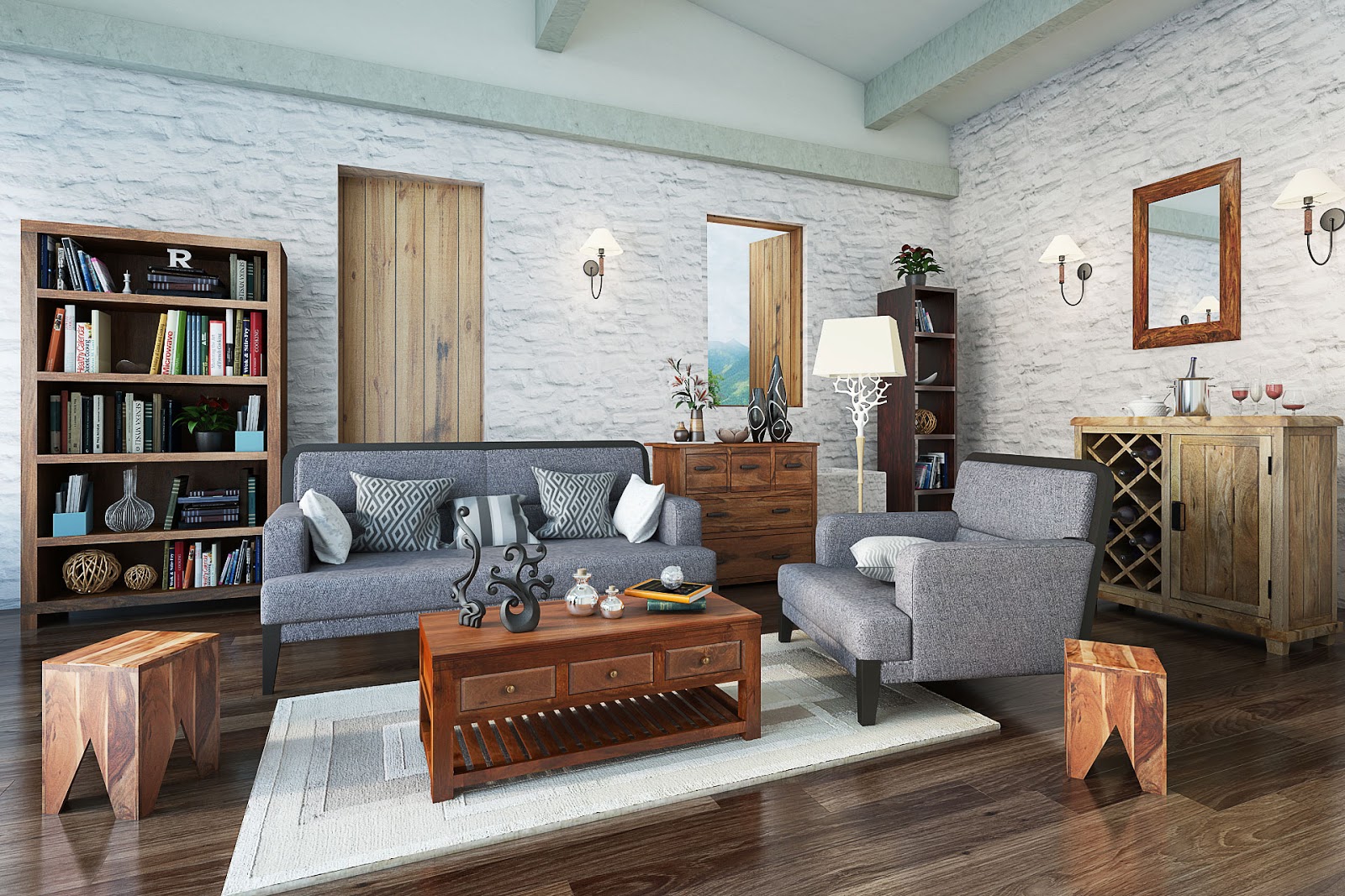 3D Environmentartist And Architectural Visualiser Living Room Renders.