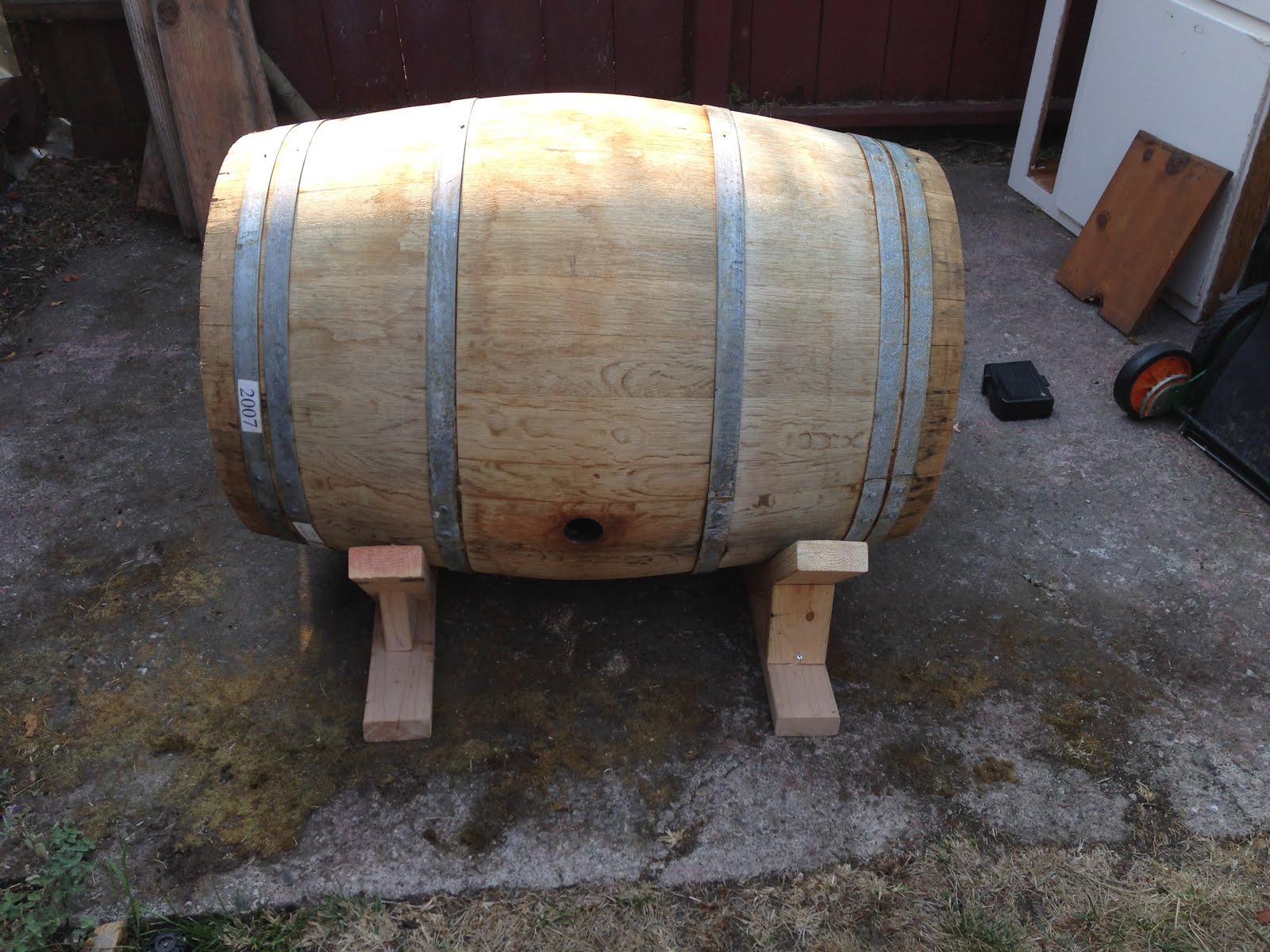 Wine Barrel Liquor Cabinet Or The Never Ending Project Steph