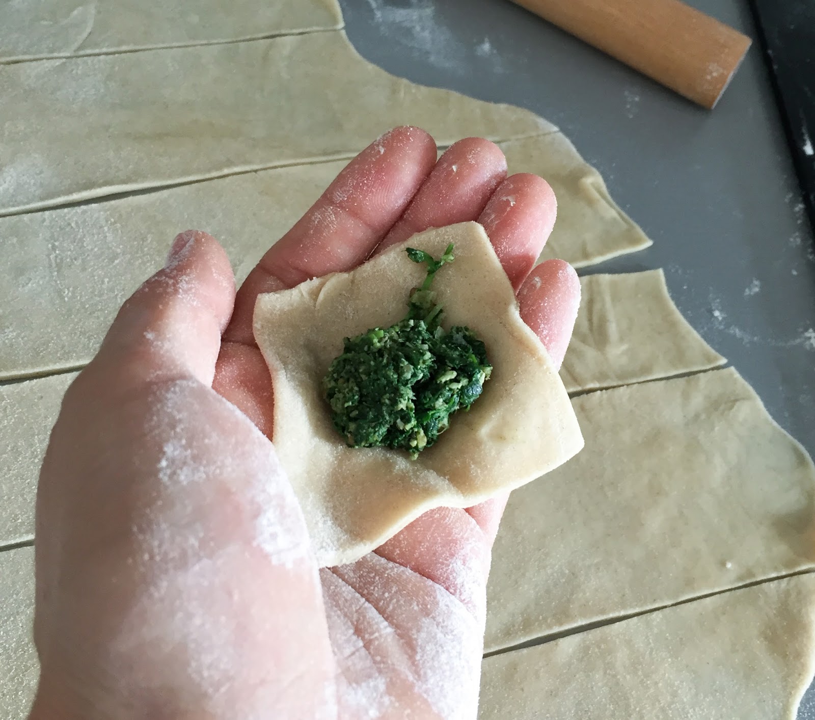 Hollow Legs Spinach & Chard Manti Turkish Dumplings