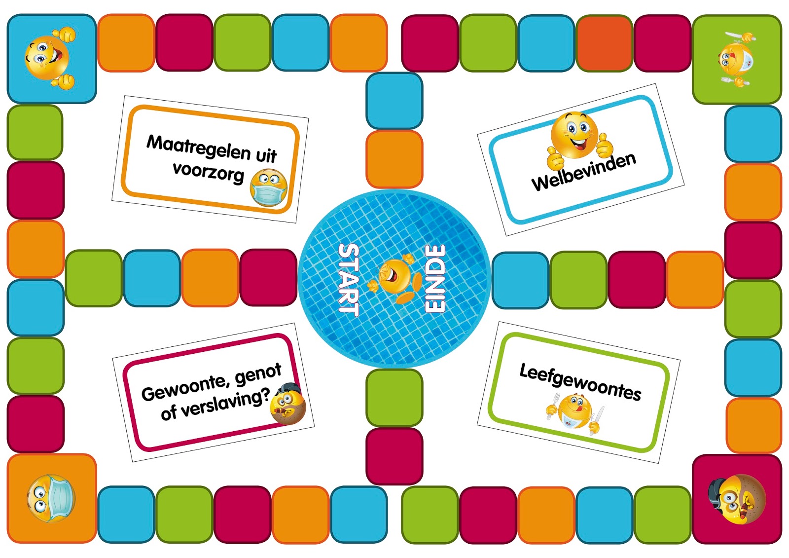 De juf deelt...: Lesmateriaal: Spel rond gezondheid