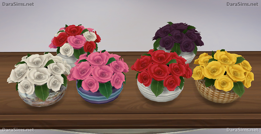 Sims 4 CC's The Best Flower Set by Dara Sims