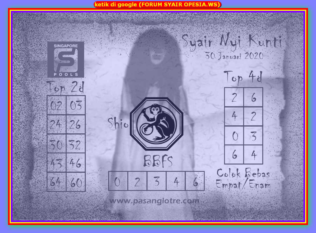 1 New Message Kode Syair Singapore 30 Januari 2020 Forum Syair Togel Hongkong Singapura Sydney