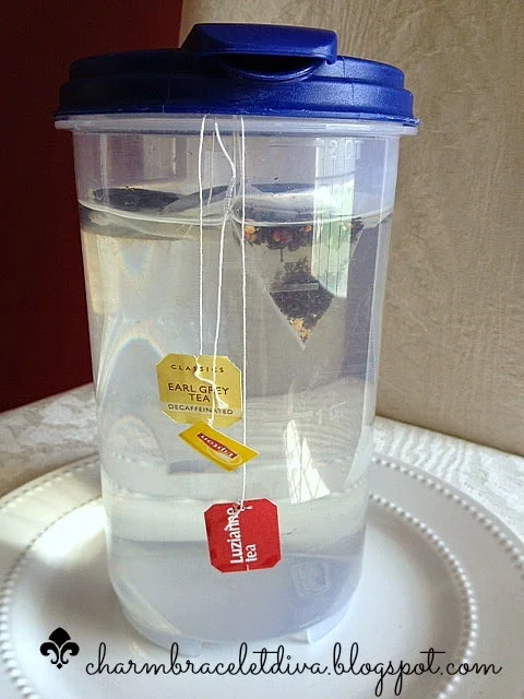 plastic pitcher hot water tea bags