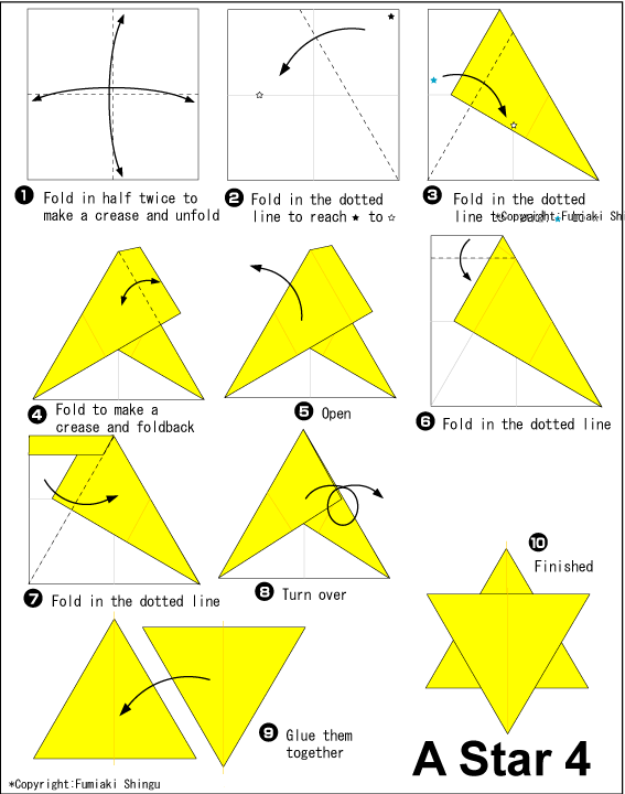 Easy Origami Star Instructions for Kids
