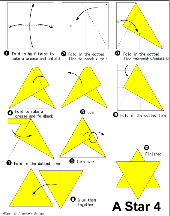 How to make paper stars easy step by step