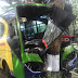Bus Tabrak Pohon dan Menyeret Penjual Ikan