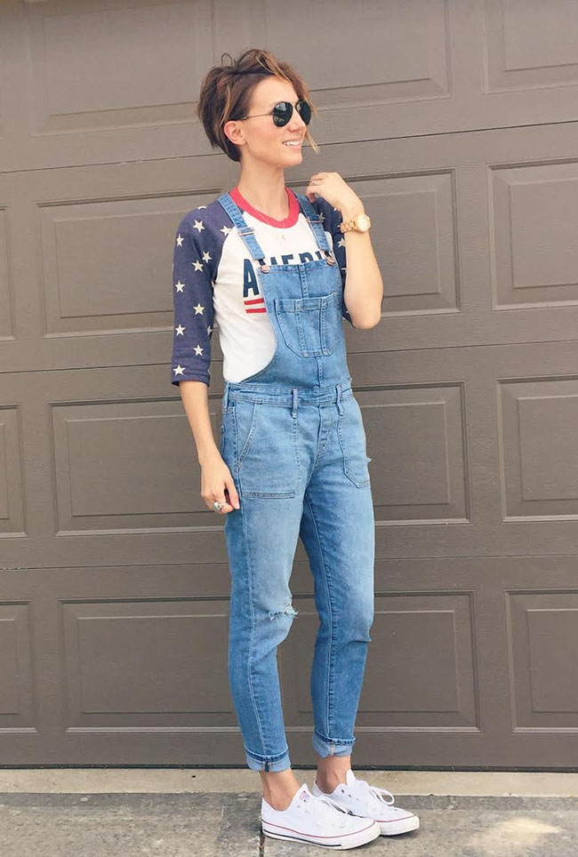 How to Wear Overalls and Still Look Your Age ONE little MOMMA