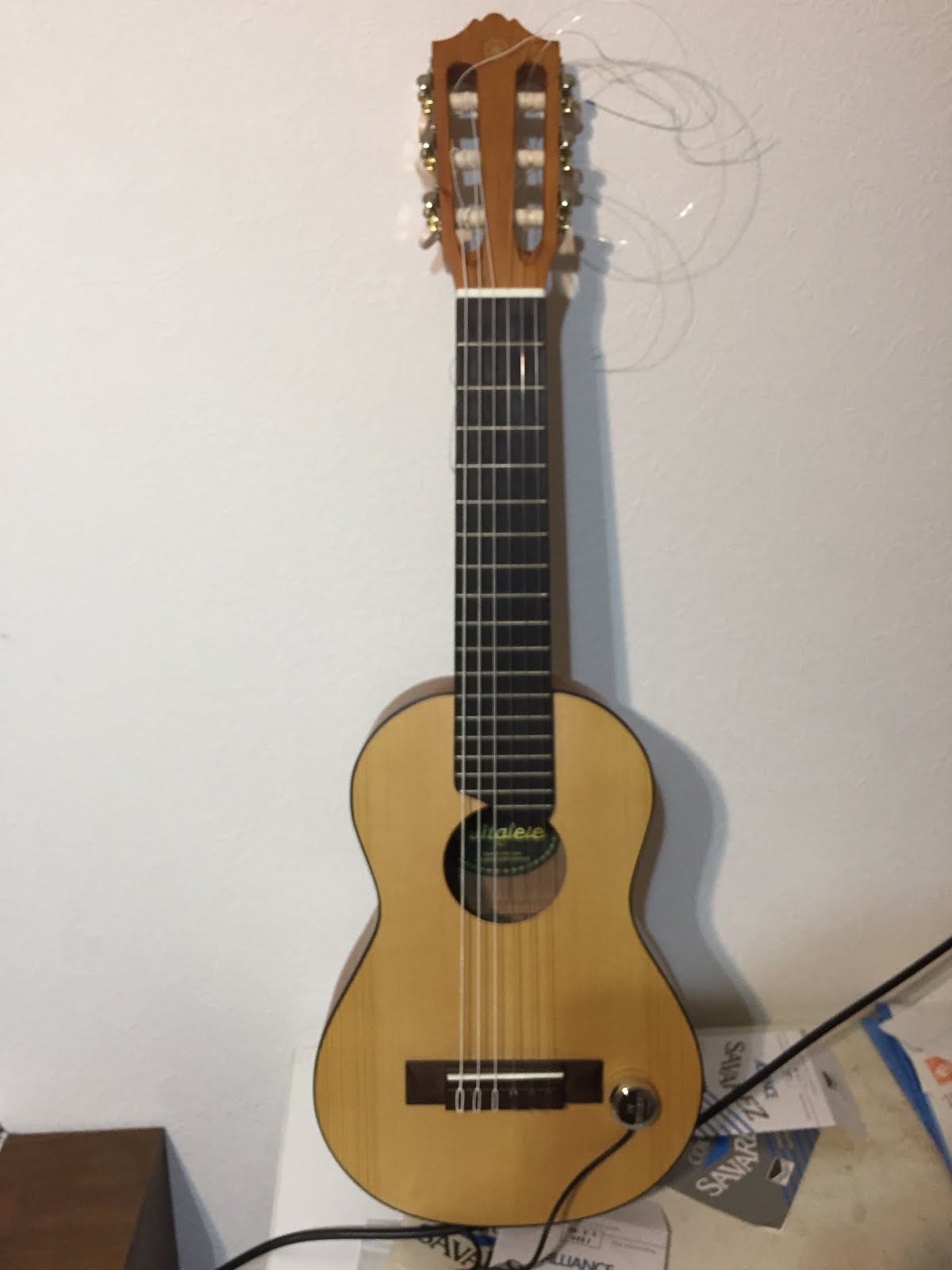るりの来福記録: SAVAREZ(サバレス)/コラムアリアンス500AJでギタレレをレギュラーチューニングEADGBEに変更しました。