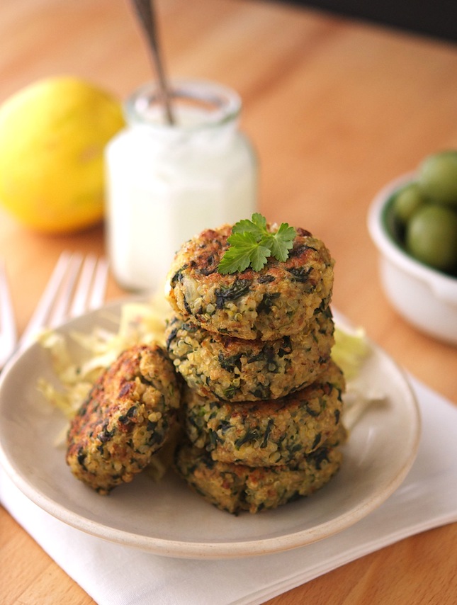 The Iron You Greek Style Quinoa Patties With Tzatziki Sauce