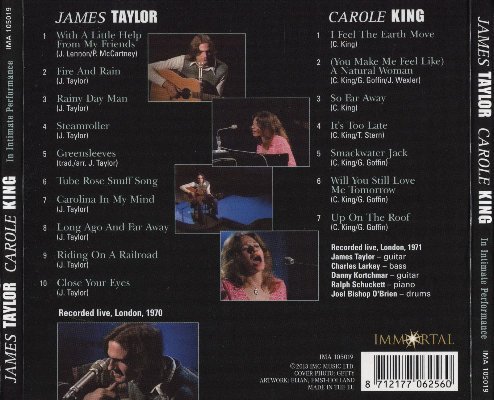 Music Of My Soul: James Taylor & Carole King-2013-In Intimate ...