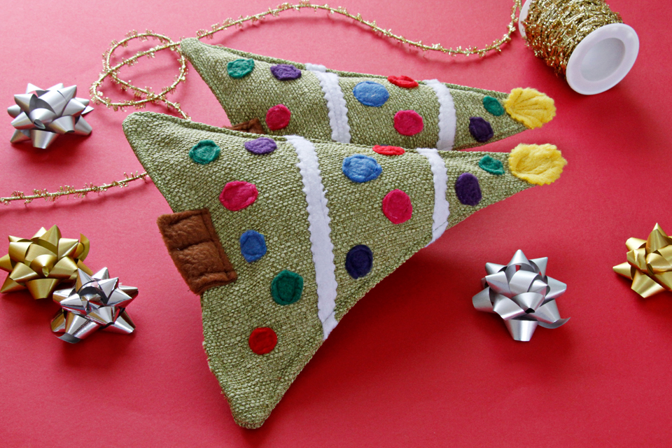 Dalmatian DIY DIY Squeaky Softie Christmas Tree Dog Toy