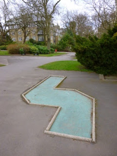 Crazy Golf course at Valley Gardens in Harrogate in March 2014