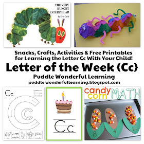 Puddle Wonderful Learning: Preschool Activities: Letter of the Week {Cc}