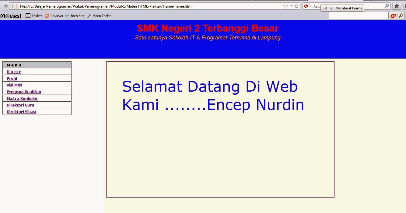 Membuat Web Sederhana Dengan HTML