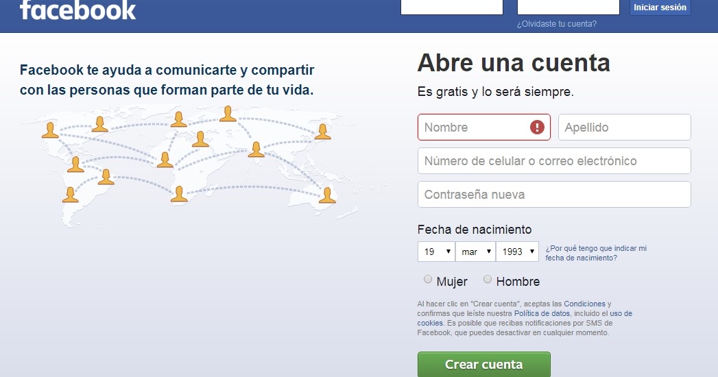 Www Facebook Com Inicia Sesion O Registrate 2018 Solucion Facebook