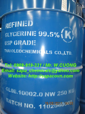 GLYCERINE - glycerol - USP - 99,5%