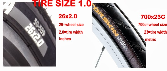 bike tube tire sizes