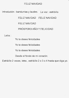 Música y piano. Todo sobre música.: Villancico: Feliz Navidad