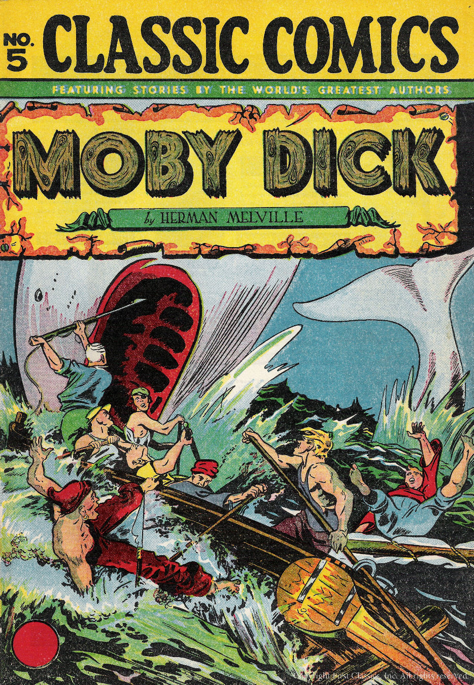 Vintage moby dick comic books